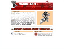 Tablet Screenshot of majorlabel.de